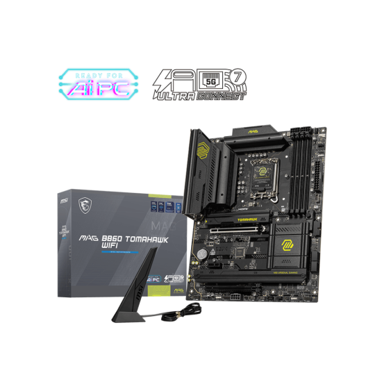 MSI B860 4xDDR5  4xSATA3 RAID HDMI DP            3xM2 GLAN        2xPCIEx16 1xPCIEx1 WiFi