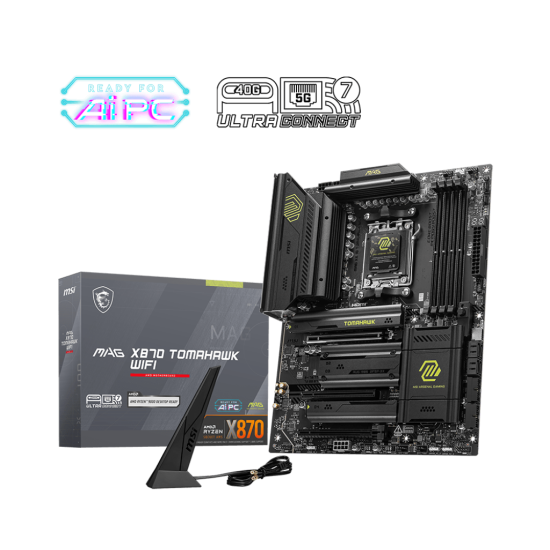 MSI X870 4xDDR5  4xSATA3  RAID HDMI                 4xM2 GLAN        3xPCIEx16                 WiFi