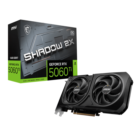 MSI NVIDIA RTX5060TI HDMI DP 128B 16GB ACTIVE