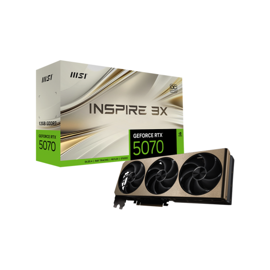 MSI NVIDIA RTX5070 HDMI DP 192B 12GB ACTIVE