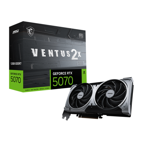 MSI NVIDIA RTX5070 HDMI DP 192B 12GB ACTIVE