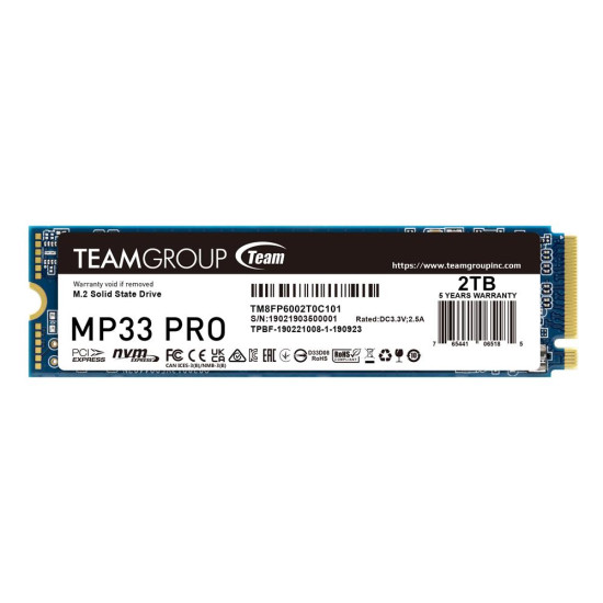 TEAM_GROUP SSD 2TB INT M2_PCI-E_GEN3 2280 NVMe 
