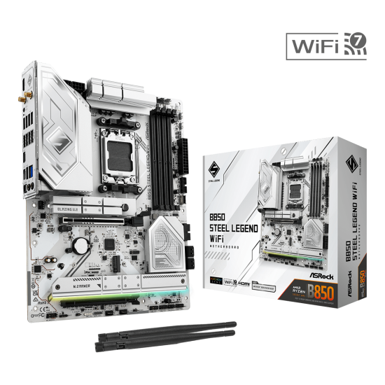 Motherboard ASRock B850 STEEL LEGEND WIFI 7 socket AM5 Motherboard ASRock B850 STEEL LEGEND WIFI 7 socket AM5