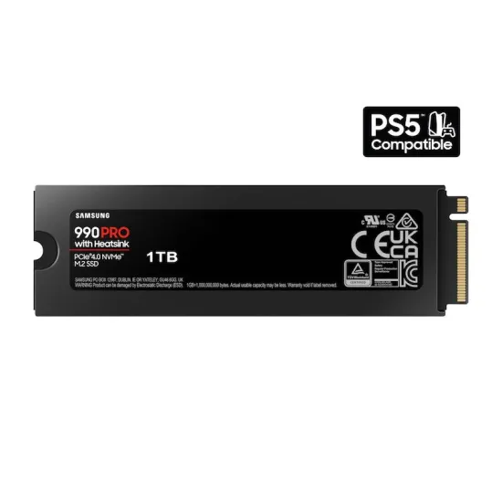 SSD SAMSUNG 990 PRO с Heatsink 1TB M.2 Type 2280, MZ-V9P1T0GW SSD SAMSUNG 990 PRO с Heatsink 1TB M.2 Type 2280, MZ-V9P1T0GW