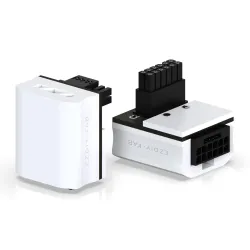 EZDIY-FAB 12VHPWR 600W GPU Power Adapter - RVS 90° White EZDIY-FAB 12VHPWR 600W GPU Power Adapter - RVS 90° White