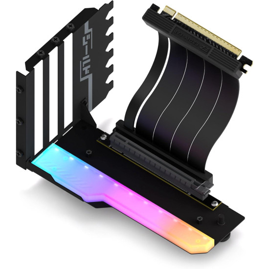 Брекет за вертикален монтаж на GPU EZDIY-FAB RGB PCIe 4.0 Riser Cable 90° Брекет за вертикален монтаж на GPU EZDIY-FAB RGB PCIe 4.0 Riser Cable 90°