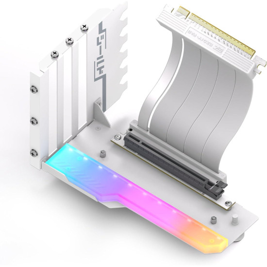 Брекет за вертикален монтаж на GPU EZDIY-FAB RGB PCIe 4.0 Riser Cable 90° Брекет за вертикален монтаж на GPU EZDIY-FAB RGB PCIe 4.0 Riser Cable 90°