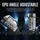 Брекет за вертикален монтаж на 45° GPU EZDIY-FAB PCIe 4.0 Riser Cable - Бяло Брекет за вертикален монтаж на 45° GPU EZDIY-FAB PCIe 4.0 Riser Cable - Бяло