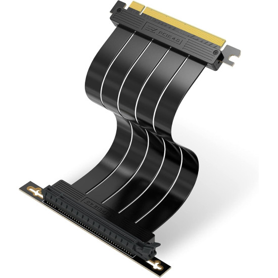 Кабел EZDIY-FAB Riser Cable Right Angle 300mm PCI-E x16 4.0 Кабел EZDIY-FAB Riser Cable Right Angle 300mm PCI-E x16 4.0