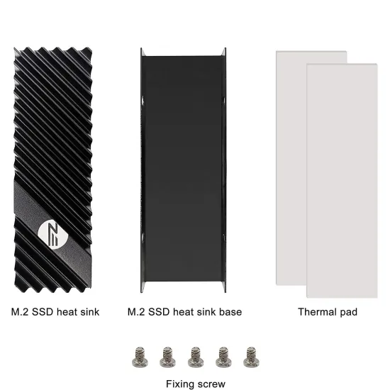 M.2 Heatsink EZDIY-FAB for NVMe SSD - Black M.2 Heatsink EZDIY-FAB for NVMe SSD - Black