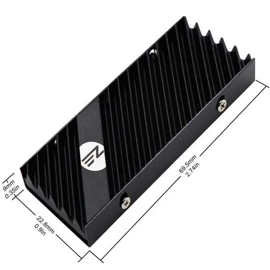 M.2 Heatsink EZDIY-FAB for NVMe SSD - Black M.2 Heatsink EZDIY-FAB for NVMe SSD - Black