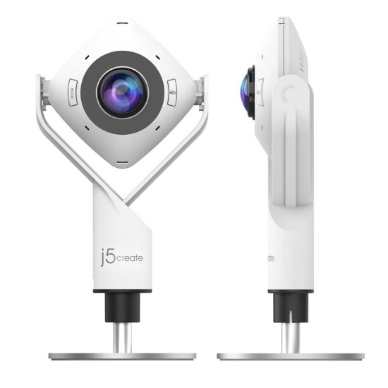 Уеб камера j5create JVCU360 All Around UltraHD,1080p, микрофон, USB, 360° Уеб камера j5create JVCU360 All Around UltraHD,1080p, микрофон, USB, 360°