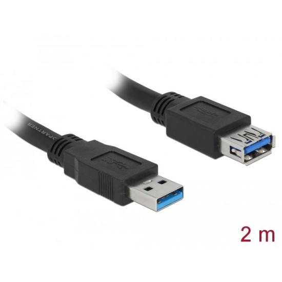 Delock Extension cable USB 3.0 Type-A male > USB 3.0 Type-A female 2.0 m black Delock Extension cable USB 3.0 Type-A male > USB 3.0 Type-A female 2.0 m black
