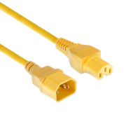 ACT Powercord C14 - C15 yellow 2 m ACT Powercord C14 - C15 yellow 2 m