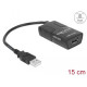 Delock USB Isolator with 5 kV Isolation, 1 x USB 1.1 type-A male (host), 1 x USB 1.1 type-A female (device, 1 x DC jack, 15cm Delock USB Isolator with 5 kV Isolation, 1 x USB 1.1 type-A male (host), 1 x USB 1.1 type-A female (device, 1 x DC jack, 15cm