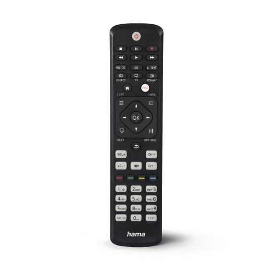 Hama Universal Remote Control for Philips TVs, IR, Teachable, Illuminating Butto