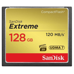 Memory card  SANDISK Extreme Compact flash, 128GB Memory card  SANDISK Extreme Compact flash, 128GB