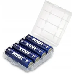 Rechargeable Battery LiIon AA R6  1,5V 3300mAh 4 pcs in PVC case  XTAR