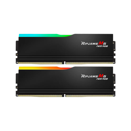Памет G.SKILL Ripjaws M5 Neo RGB 96GB(2x48GB) DDR5-6000 - AMD EXPO Памет G.SKILL Ripjaws M5 Neo RGB 96GB(2x48GB) DDR5-6000 - AMD EXPO