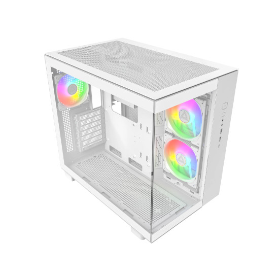 Montech кутия KING 65 Pro, Dual Chamber Mid-tower Case, 3 ARGB Fans, White Montech кутия KING 65 Pro, Dual Chamber Mid-tower Case, 3 ARGB Fans, White