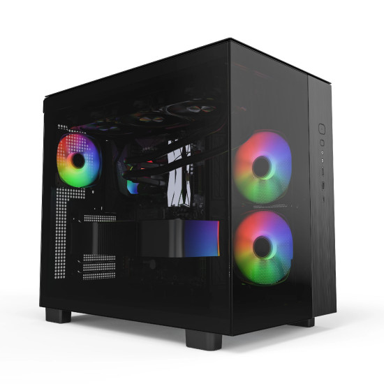 Montech кутия KING 65 Pro, Dual Chamber Mid-tower Case, 3 ARGB Fans, Black Montech кутия KING 65 Pro, Dual Chamber Mid-tower Case, 3 ARGB Fans, Black