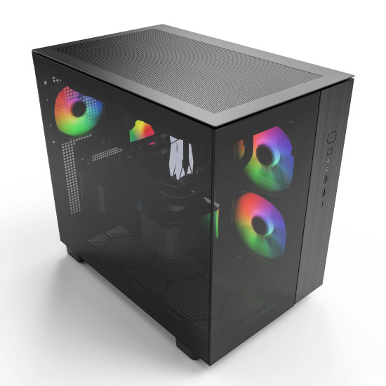 Montech кутия KING 65 Pro, Dual Chamber Mid-tower Case, 3 ARGB Fans, Black Montech кутия KING 65 Pro, Dual Chamber Mid-tower Case, 3 ARGB Fans, Black