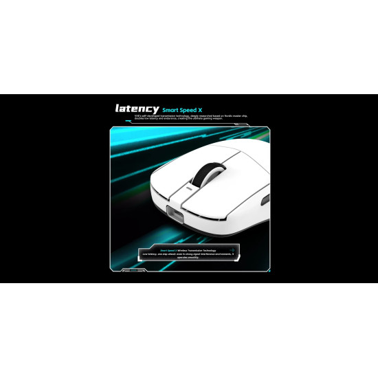 VXE професионална геймърска мишка Wireless Gaming Mouse Dragonfly R1 Pro Max 1K (4K compatible) - Kailh White Blade Switches, White VXE професионална геймърска мишка Wireless Gaming Mouse Dragonfly R1 Pro Max 1K (4K compatible) - Kailh White Blade Switches, White