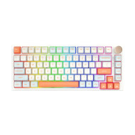 VGN безжична геймърска механична клавиатура Wireless Gaming Mechanical Keyboard - N75 PRO Jelly Orange - Azure Switches, RGB VGN безжична геймърска механична клавиатура Wireless Gaming Mechanical Keyboard - N75 PRO Jelly Orange - Azure Switches, RGB