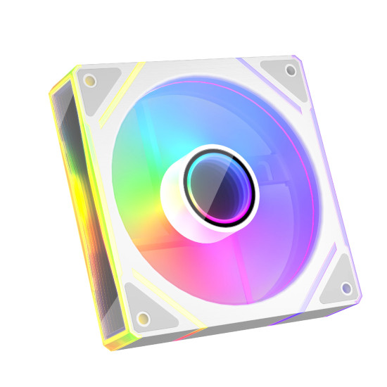 1stPlayer вентилатор Fan 120mm FCR(AP)-WH - Infinity Mirror ARGB, REVERSE - White 1stPlayer вентилатор Fan 120mm FCR(AP)-WH - Infinity Mirror ARGB, REVERSE - White