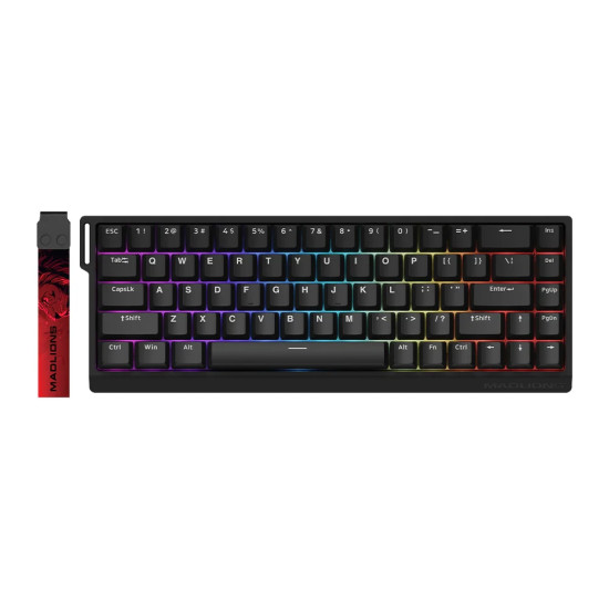 Madlions професионална геймърска механична клавиатура Professional Gaming Mechanical Keyboard MAD 68 HE Flagship - 8K, Magnetic Amber Pro Switches - Black Madlions професионална геймърска механична клавиатура Professional Gaming Mechanical Keyboard MAD 68 HE Flagship - 8K, Magnetic Amber Pro Switches - Black