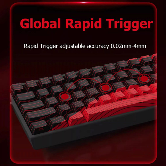 Madlions професионална геймърска механична клавиатура Professional Gaming Mechanical Keyboard MAD 68 HE RGB - 1K, Magnetic Amber Pro Switches - White Madlions професионална геймърска механична клавиатура Professional Gaming Mechanical Keyboard MAD 68 HE RGB - 1K, Magnetic Amber Pro Switches - White