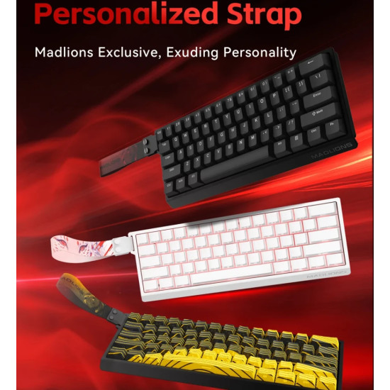 Madlions професионална геймърска механична клавиатура Professional Gaming Mechanical Keyboard MAD 60 HE RGB - 1K, Magnetic Amber Pro Switches - Black Madlions професионална геймърска механична клавиатура Professional Gaming Mechanical Keyboard MAD 60 HE RGB - 1K, Magnetic Amber Pro Switches - Black