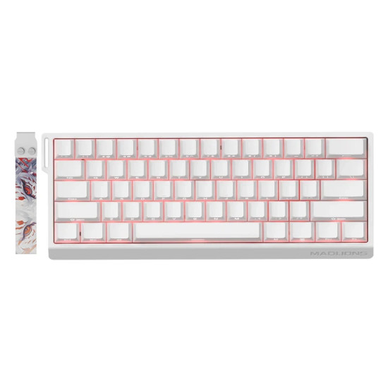 Madlions професионална геймърска механична клавиатура Professional Gaming Mechanical Keyboard MAD 60 HE RGB - 1K, Magnetic Amber Pro Switches - White Madlions професионална геймърска механична клавиатура Professional Gaming Mechanical Keyboard MAD 60 HE RGB - 1K, Magnetic Amber Pro Switches - White