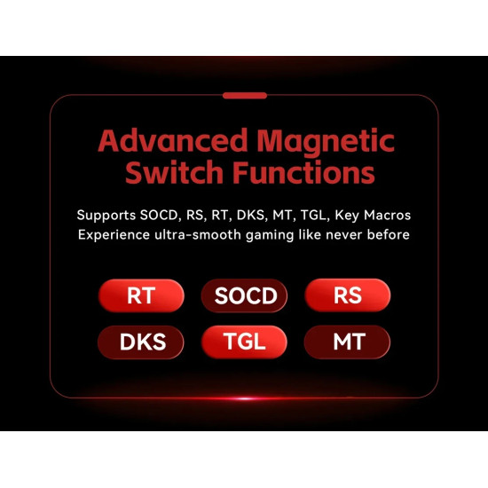 Madlions професионална геймърска механична клавиатура Professional Gaming Mechanical Keyboard FIRE 68 ULTRA - 8K, Gateron Magnetic Jade Switches - Black Madlions професионална геймърска механична клавиатура Professional Gaming Mechanical Keyboard FIRE 68 ULTRA - 8K, Gateron Magnetic Jade Switches - Black