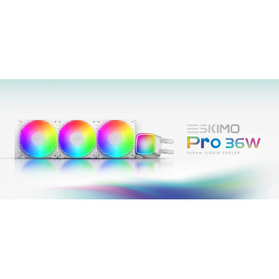 Geometric Future водно охлаждане Water Cooling - Eskimo Pro 360 Black - Addressable RGB, LGA1851/AM5 Geometric Future водно охлаждане Water Cooling - Eskimo Pro 360 Black - Addressable RGB, LGA1851/AM5