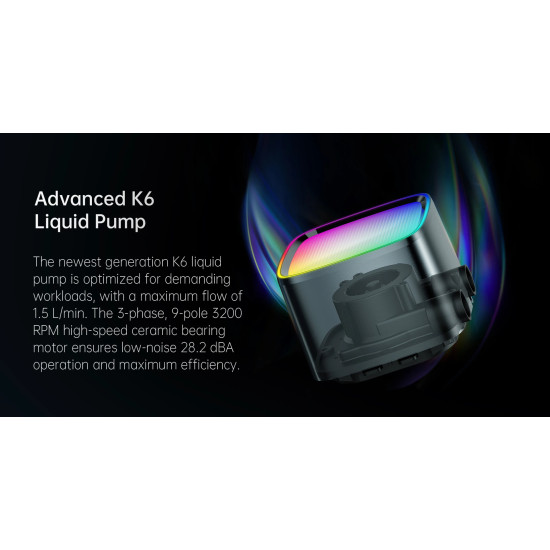Geometric Future водно охлаждане Water Cooling - Eskimo Pro 360 Black - Addressable RGB, LGA1851/AM5 Geometric Future водно охлаждане Water Cooling - Eskimo Pro 360 Black - Addressable RGB, LGA1851/AM5