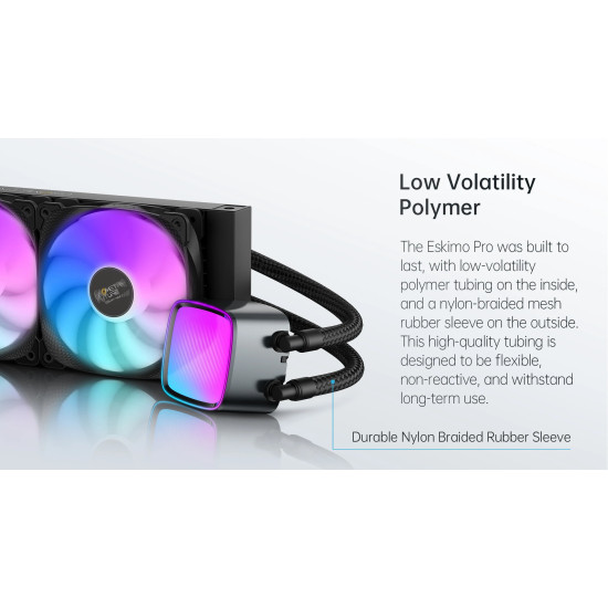 Geometric Future водно охлаждане Water Cooling - Eskimo Pro 360 Black - Addressable RGB, LGA1851/AM5 Geometric Future водно охлаждане Water Cooling - Eskimo Pro 360 Black - Addressable RGB, LGA1851/AM5