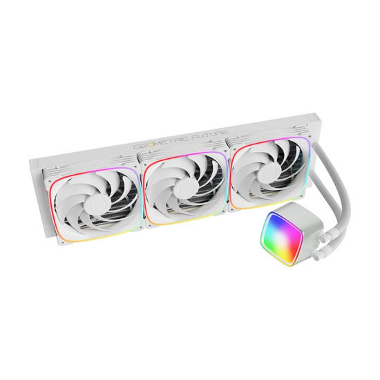 Geometric Future водно охлаждане Water Cooling - Eskimo Pro 420 White - Addressable RGB, LGA1851/AM5 Geometric Future водно охлаждане Water Cooling - Eskimo Pro 420 White - Addressable RGB, LGA1851/AM5