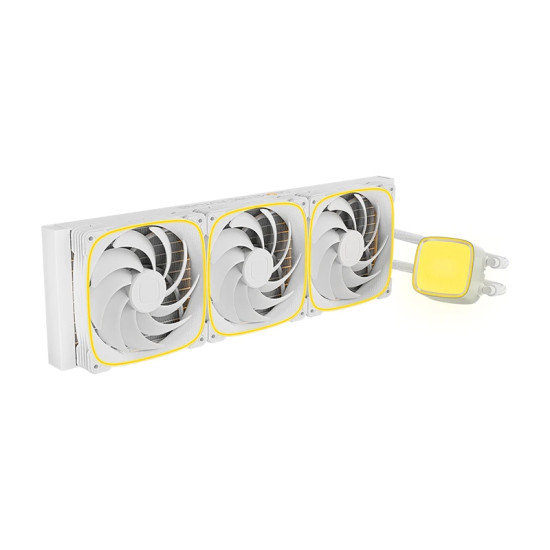 Geometric Future водно охлаждане Water Cooling - Eskimo Pro 420 White - Addressable RGB, LGA1851/AM5 Geometric Future водно охлаждане Water Cooling - Eskimo Pro 420 White - Addressable RGB, LGA1851/AM5