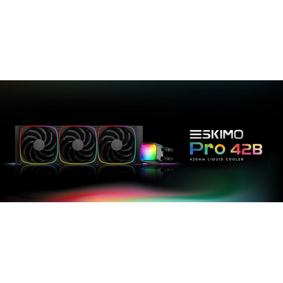Geometric Future водно охлаждане Water Cooling - Eskimo Pro 420 White - Addressable RGB, LGA1851/AM5 Geometric Future водно охлаждане Water Cooling - Eskimo Pro 420 White - Addressable RGB, LGA1851/AM5