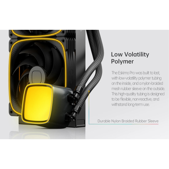 Geometric Future водно охлаждане Water Cooling - Eskimo Pro 420 Black - Addressable RGB, LGA1851/AM5 Geometric Future водно охлаждане Water Cooling - Eskimo Pro 420 Black - Addressable RGB, LGA1851/AM5