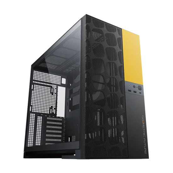 Geometric Future кутия Case EATX - Model 5 Vent Black/Yellow - 5 x 140 mm aRGB fans included Geometric Future кутия Case EATX - Model 5 Vent Black/Yellow - 5 x 140 mm aRGB fans included