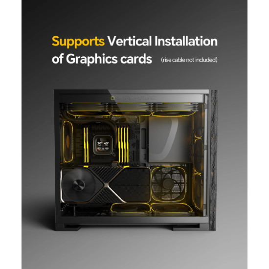 Geometric Future кутия Case EATX - Model 5 Vent Black/Yellow - 5 x 140 mm aRGB fans included Geometric Future кутия Case EATX - Model 5 Vent Black/Yellow - 5 x 140 mm aRGB fans included