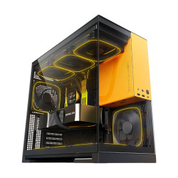 Geometric Future кутия Case EATX - Model 5 Black/Yellow - 5 x 140 mm aRGB fans included Geometric Future кутия Case EATX - Model 5 Black/Yellow - 5 x 140 mm aRGB fans included