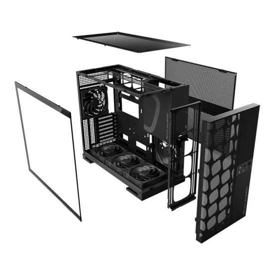 Geometric Future кутия Case EATX - Model 5 Vent Black - 5 x 140 mm aRGB fans included Geometric Future кутия Case EATX - Model 5 Vent Black - 5 x 140 mm aRGB fans included