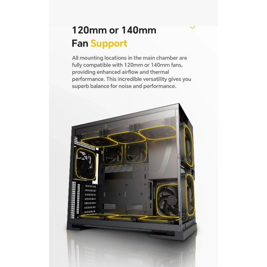 Geometric Future кутия Case EATX - Model 5 Vent Black - 5 x 140 mm aRGB fans included Geometric Future кутия Case EATX - Model 5 Vent Black - 5 x 140 mm aRGB fans included