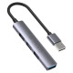 Unitek хъб USB3.0/2.0 HUB 4 port uHUB Q4 - USB-A input - USB3.0 x 1, USB2.0 x 3 - H1208A Unitek хъб USB3.0/2.0 HUB 4 port uHUB Q4 - USB-A input - USB3.0 x 1, USB2.0 x 3 - H1208A