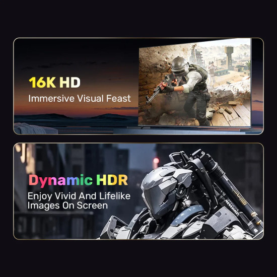 Unitek кабел Display Port 2.1 DP M / M - 8K@120Hz, Black - C1626GY-2M