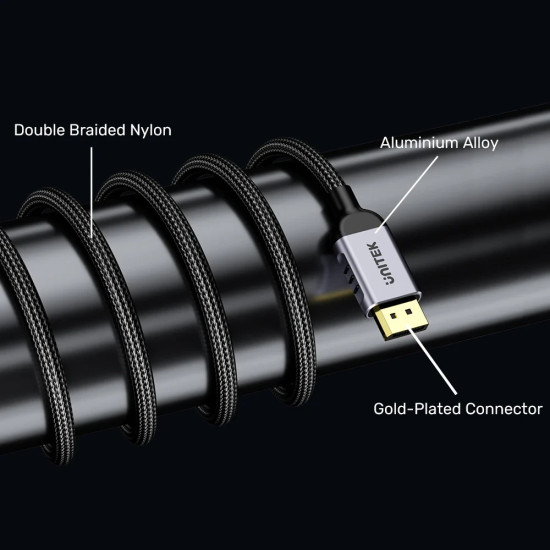 Unitek кабел Display Port 2.1 DP M / M - 8K@120Hz, Black - C1626GY-2M