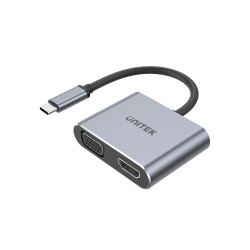 Unitek докинг станция Docking Station Type-C 4-in-1 - uHUB Q4+ Lite D1049A - USB-C PD100W x 1, HDMI x 1, VGA, USB2.0 x 1 Unitek докинг станция Docking Station Type-C 4-in-1 - uHUB Q4+ Lite D1049A - USB-C PD100W x 1, HDMI x 1, VGA, USB2.0 x 1